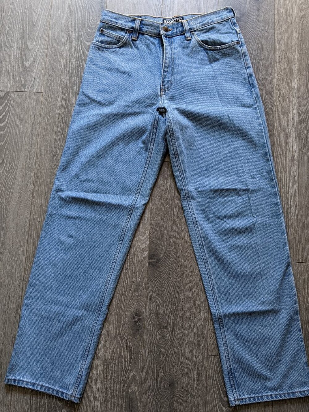 Dakota Workwear Men's Blue Jeans 33x34 100% Cotton Straight Leg Y2K Work Style